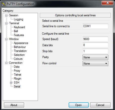 Putty Transfer File Serial Port